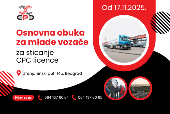 Osnovna obuka za mlade vozače za sticanje CPC licence | Prijavi se